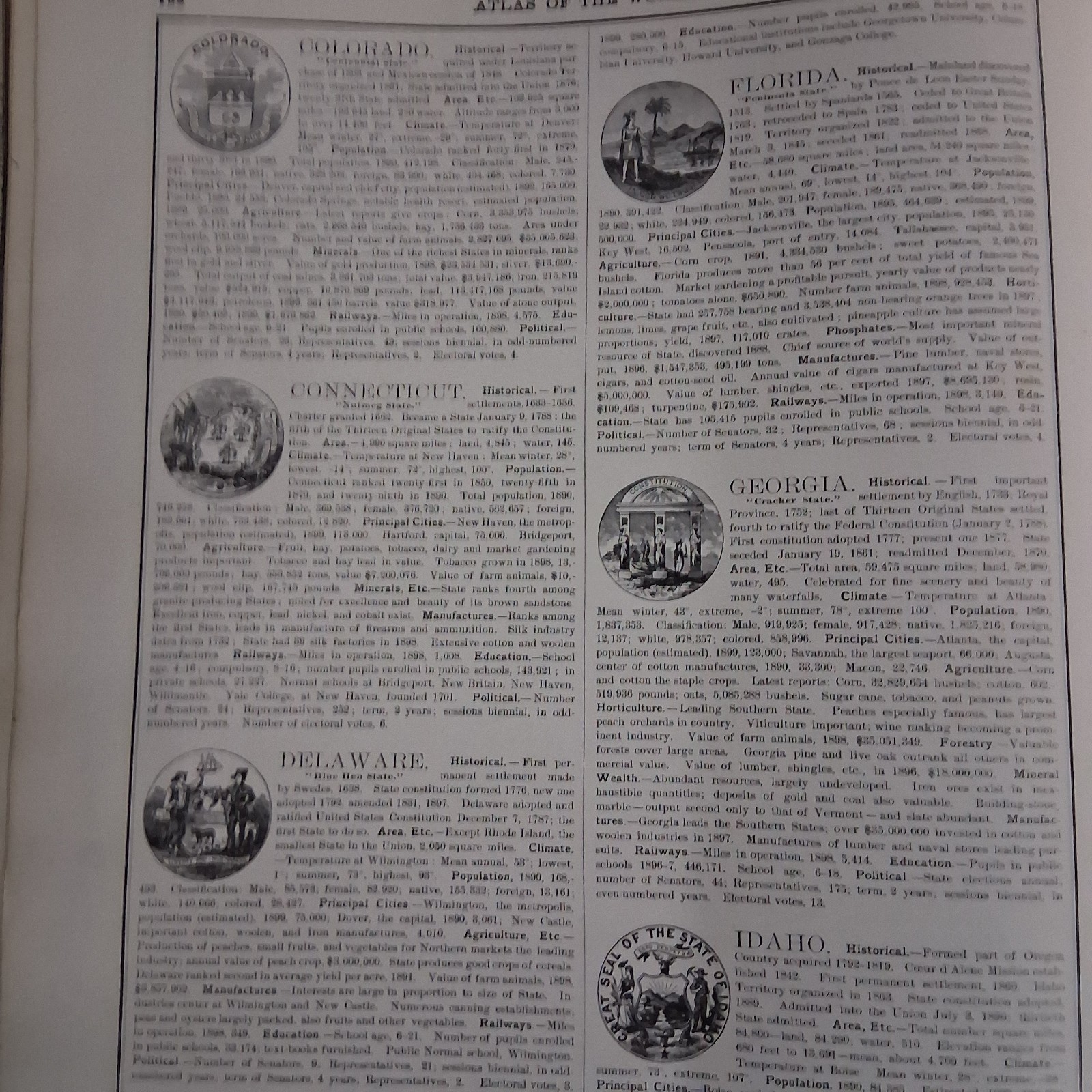 1900 Rand McNally & Co.’s Indexed Universal Atlas Of The World. 11.5″x14″