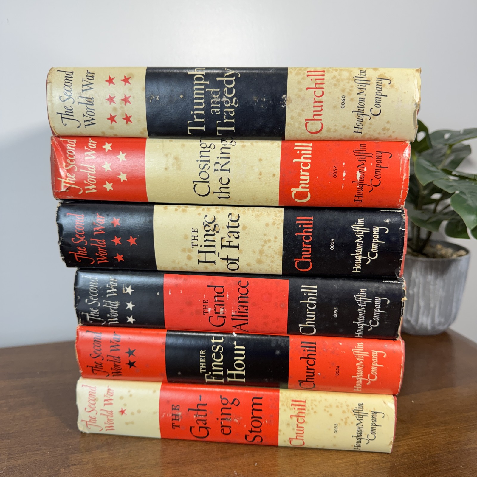 Winston S. Churchill The Second World War 6 Volume Set Houghton Mifflin Early US