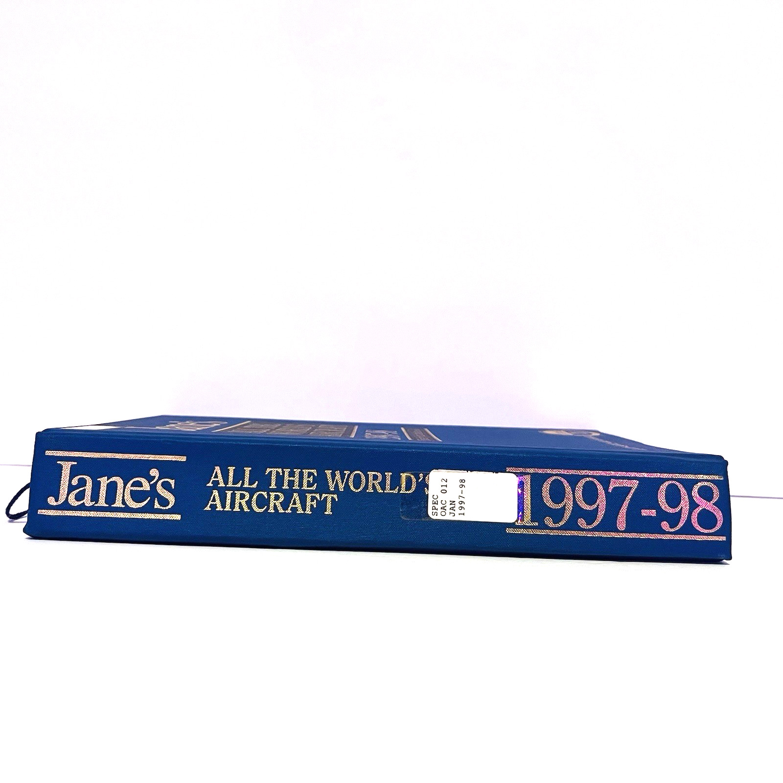 Vintage Jane’s All The Worlds Aircraft 1997-98 Book Hardcover Ex-Library