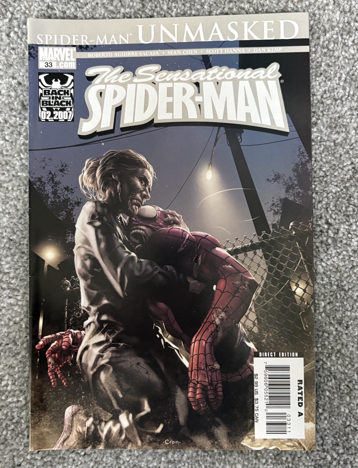 Sensational Spider-Man Unmasked #32, 33, 34 Marvel Comics 2006