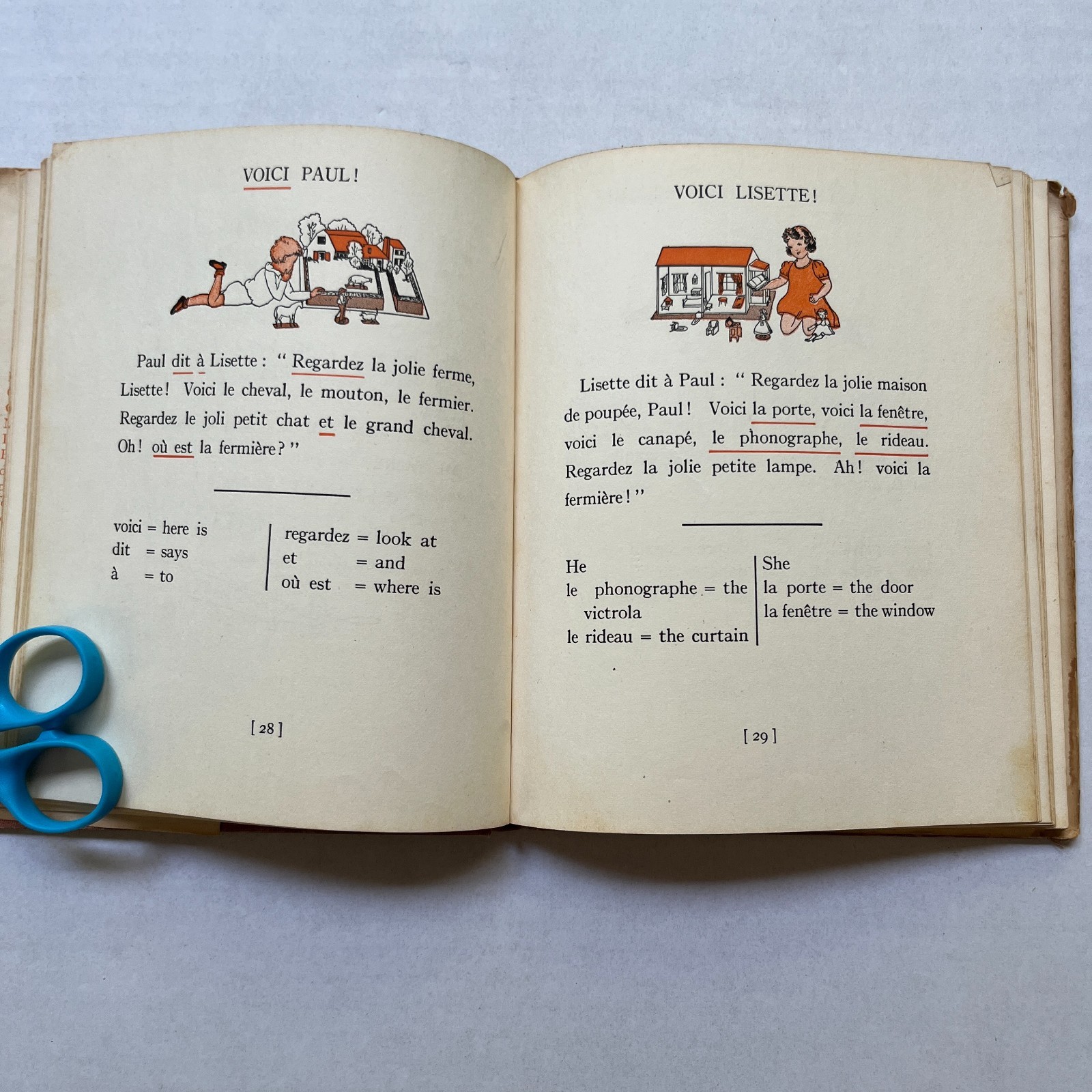 A French Book to Read All By Yourself by Helene Octave Vintage 1950s 102 pages