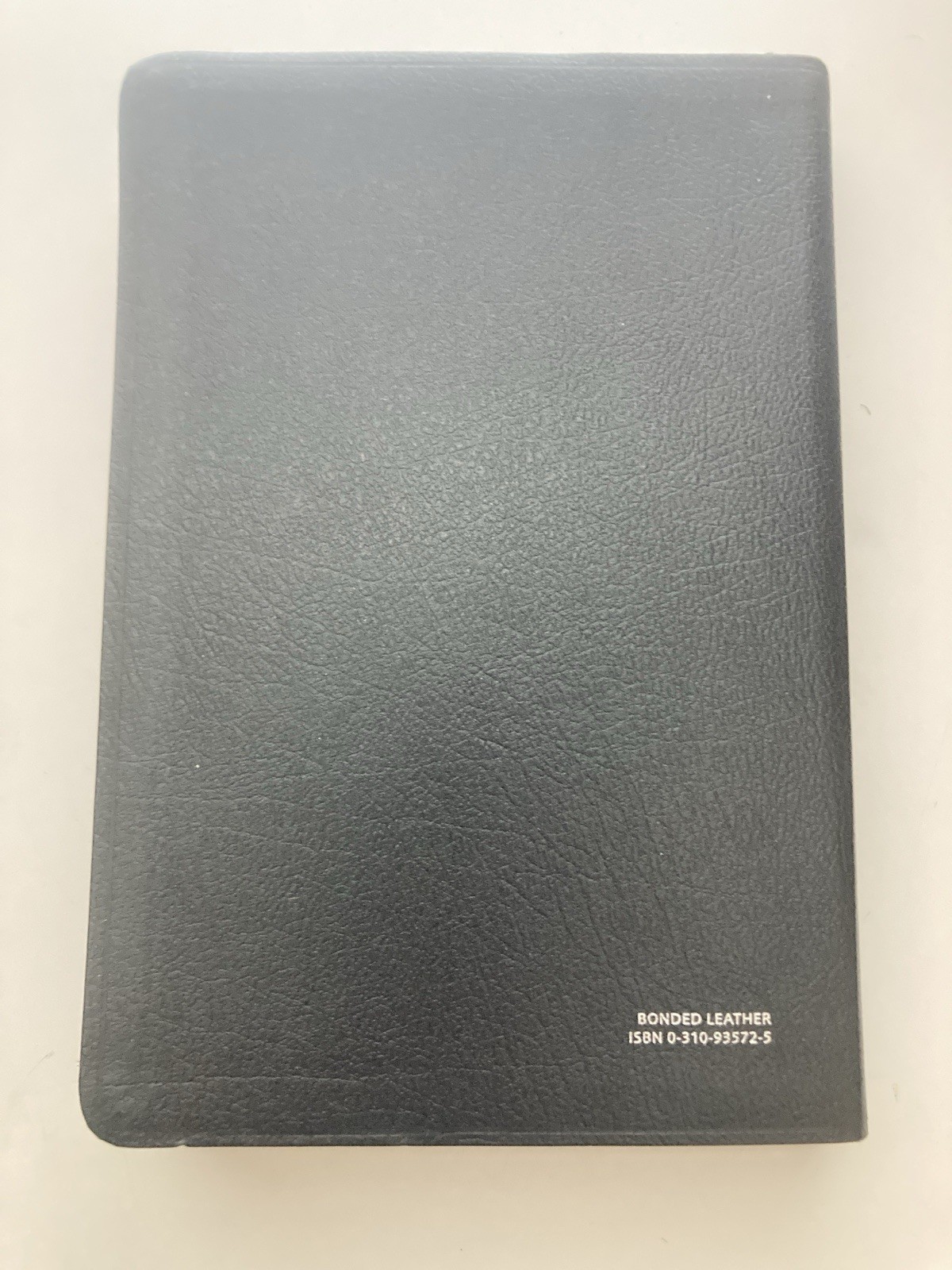 NIV 2005 Large Print Thinline Bible -Black Top Grain Genuine Leather-OOP 84