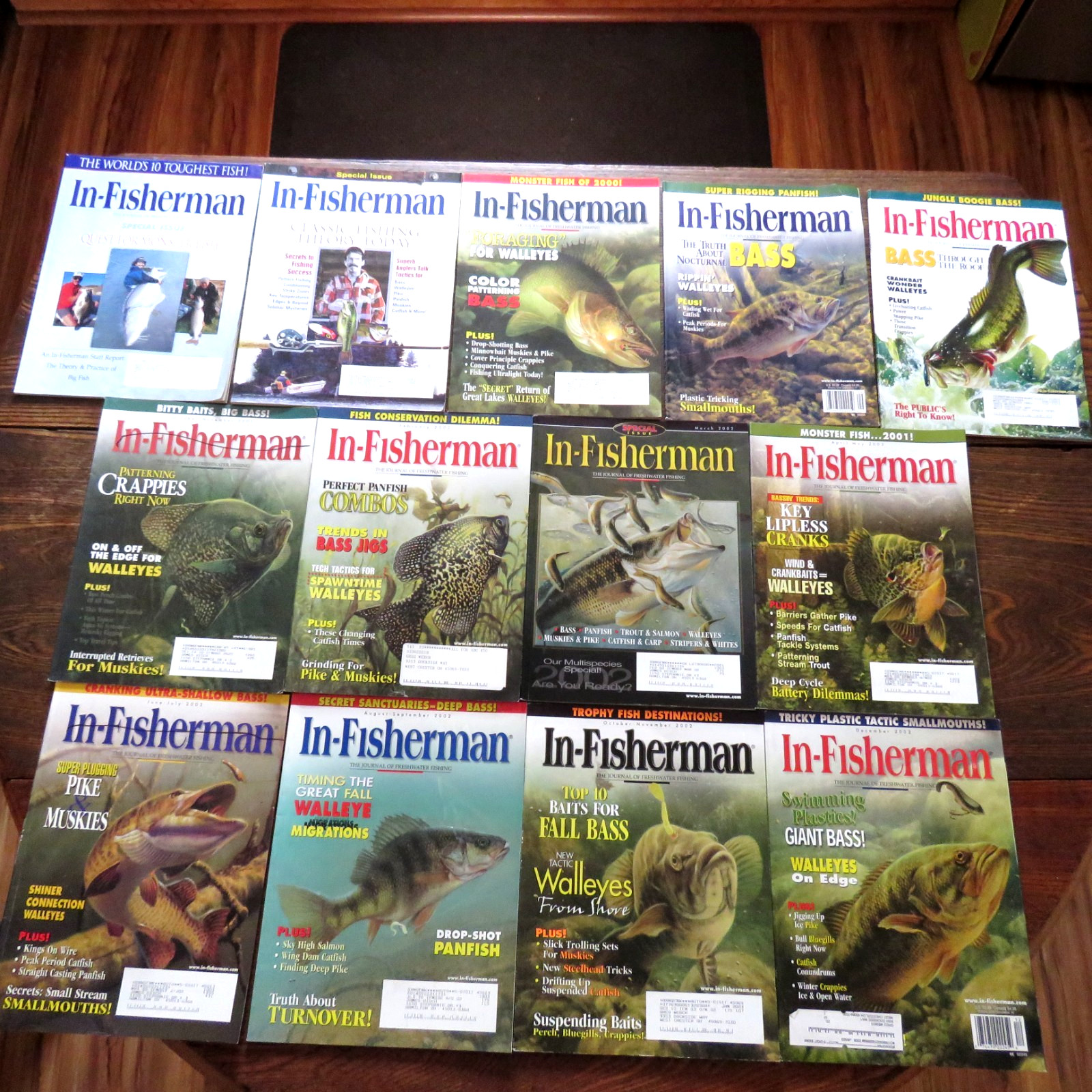 Lot of 13 In- Fisherman Magazines Fishing 2001-6 2002-7