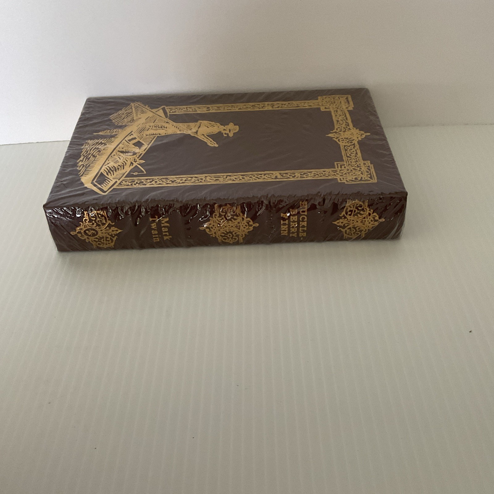 Leather Bound Adventures of Huckleberry Finn by Mark Twain Hardcover, English