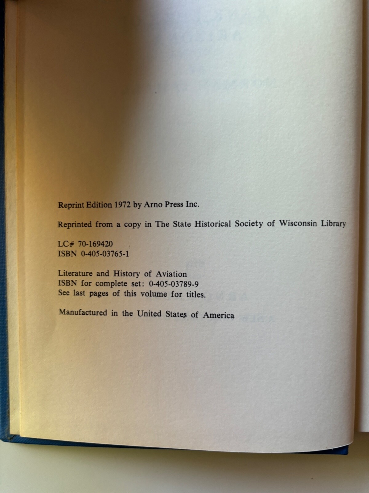 THE BALLOON BUSTER Farnk Luke of Az. by Norman S. Hall 1972 (Aviation History)