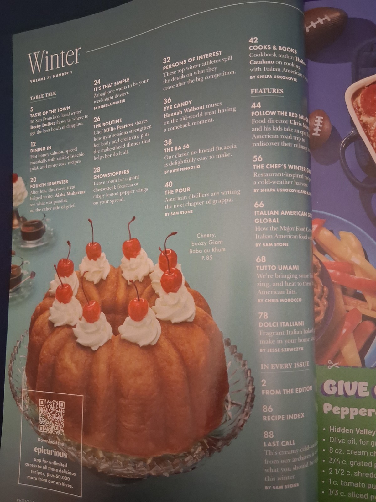 CONDE NAST TRAVELER-NOVEMBER 2025-Bon Appetit Winter 2026 Italia/America Cuisine