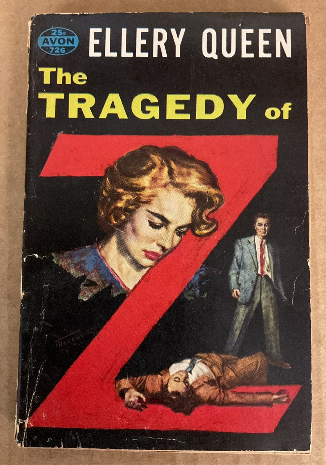 THE TRAGEDY OF Z VINTAGE PAPERBACK (1933) Avon #726; Ellery Queen; VG