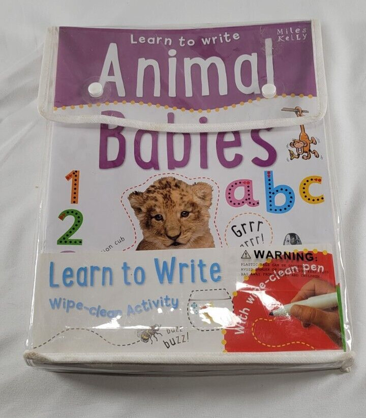 Miles Kelly Learn To Write Wipe Clean 10 Activity Books Children Pack Paperback
