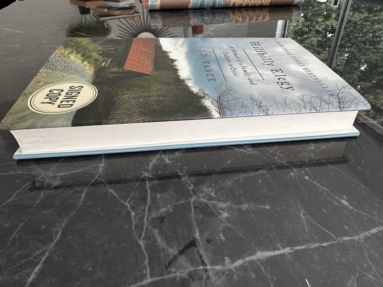 J.D. Vance Hillbilly Elegy Signed 1st Ed Hardcover w/ Dust Jacket (2016)