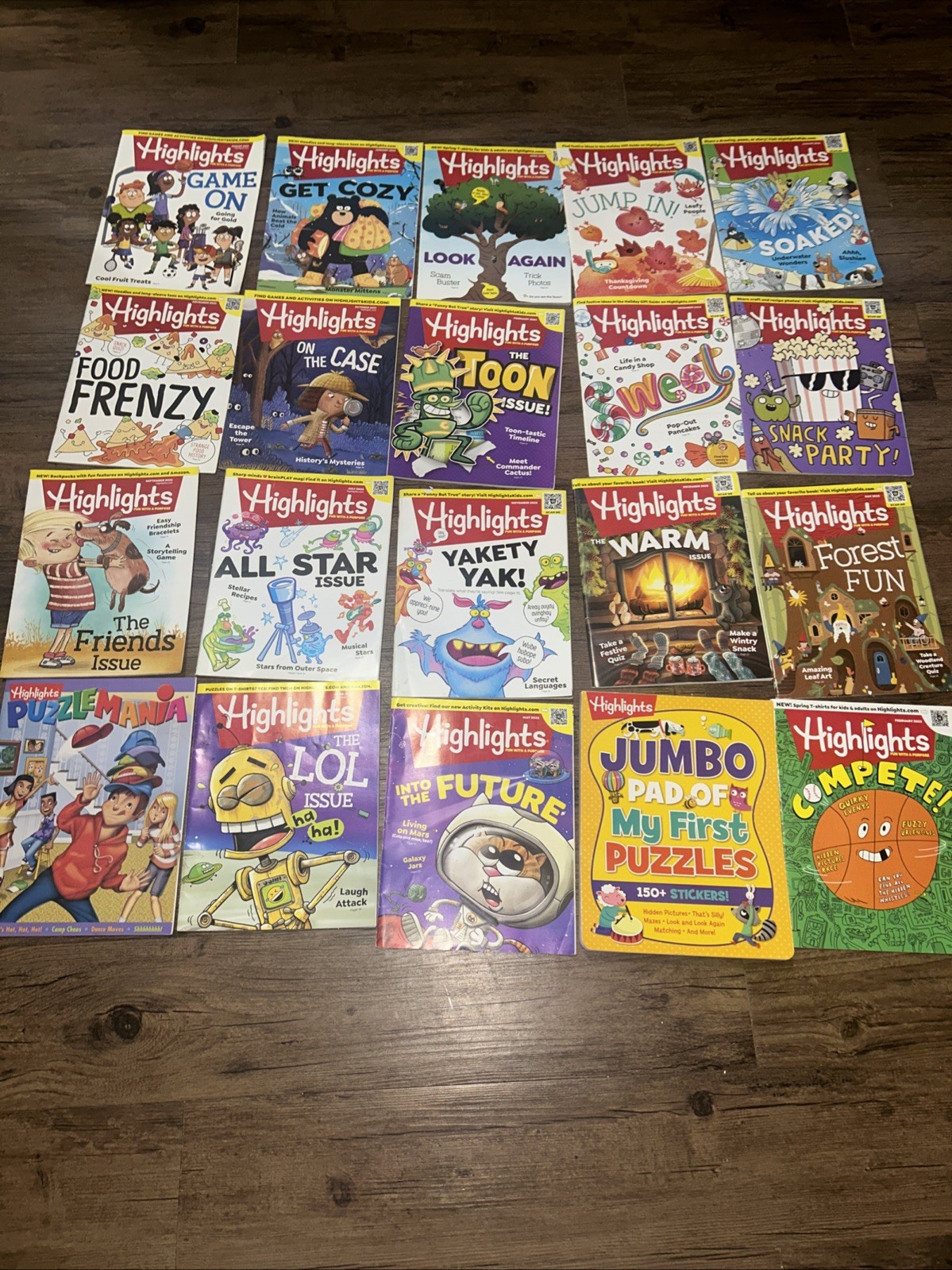 Highlights Magazines Lot 20 Kids Education Activities Stories Puzzles Craft Draw