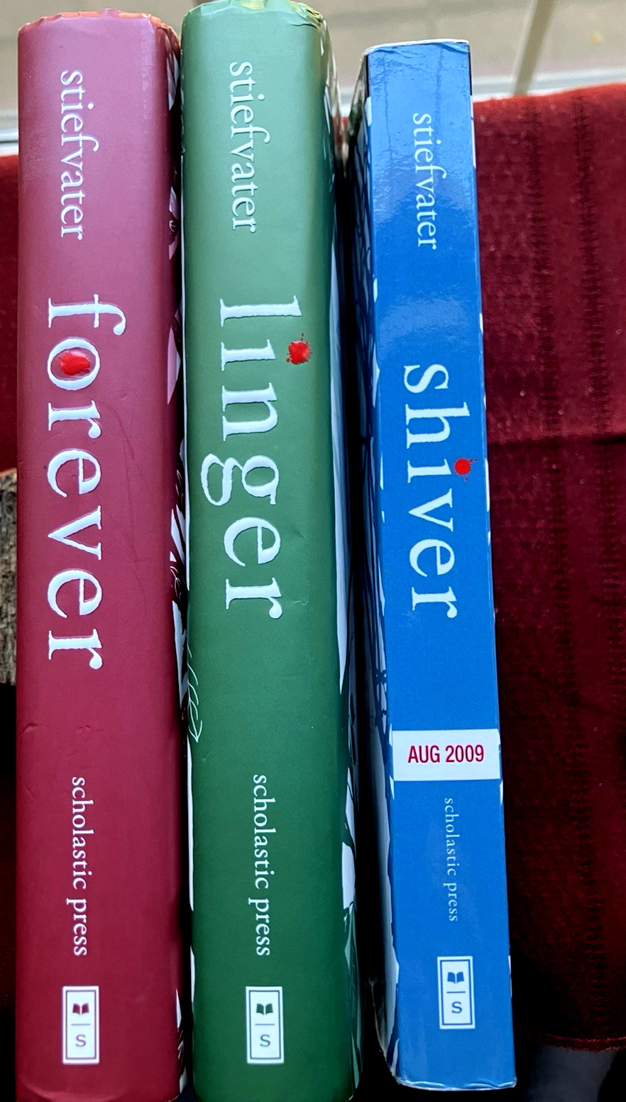 WOLVES OF MERCY FALLS~Shiver, Linger, & Forever (Maggie Stiefvater) Lot of 3