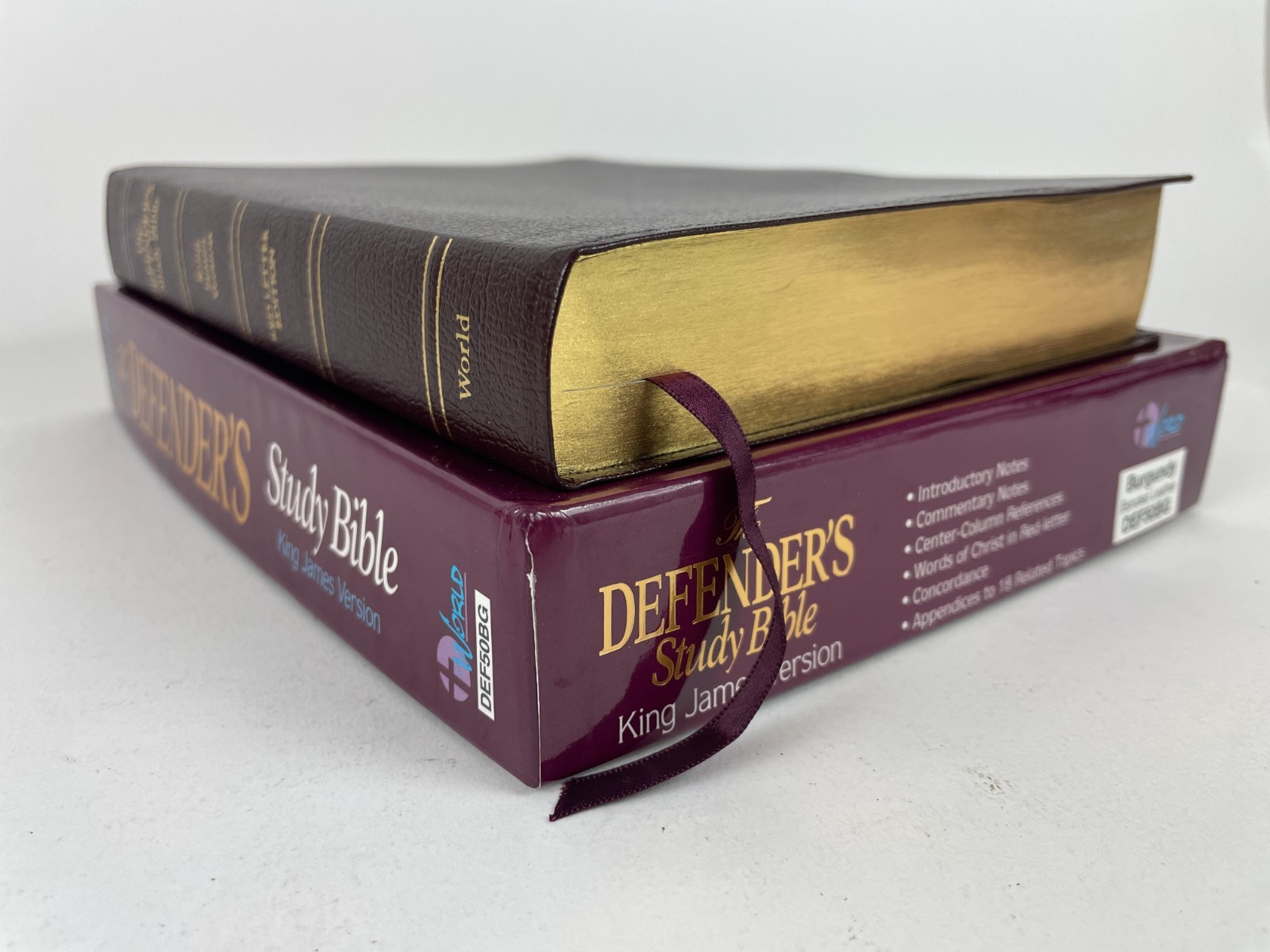 *like new* Defender’s Study Bible KJV bonded leather box 1995 Henry Morris World