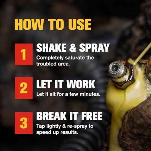PB Blaster Penetrating Oil Spray 11 oz Aerosol 6-Pack Rust Remover Bolt Loosener