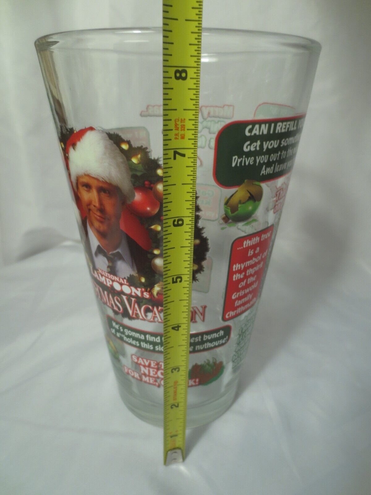 NATIONAL LAMPOON’S CHRISTMAS VACATION CLASSIC QUOTES OVERSIZED GLASS 50 OZ.