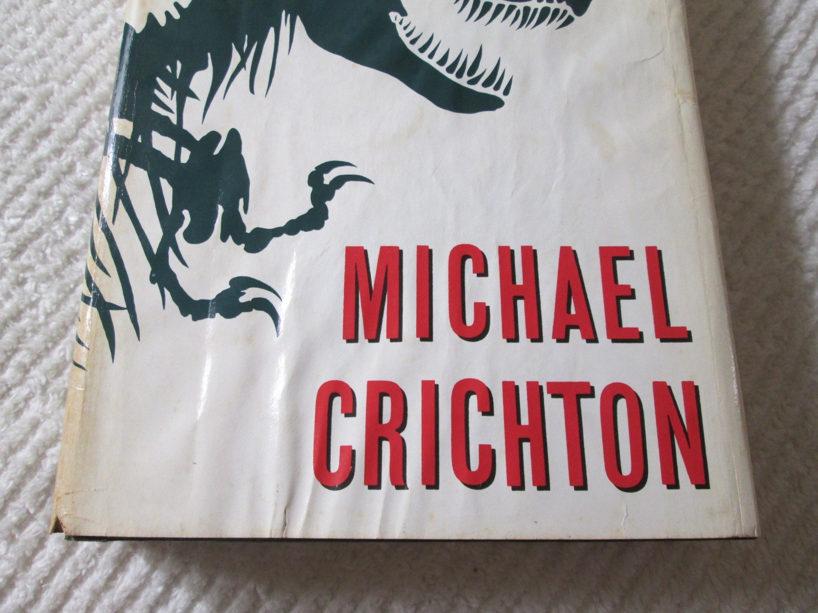 Michael Crichton JURASSIC PARK HC/DJ/BCE Book Club Edition Hardcover 1990