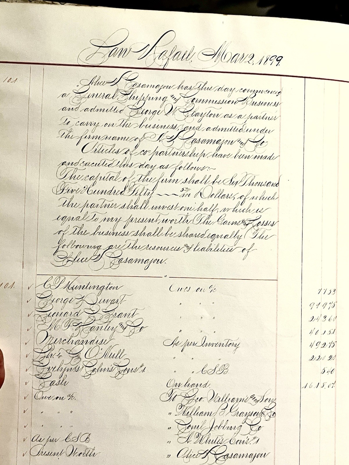 Polytechnic High School 1899 Book – Keeping Fine Calligraphy 39 pages