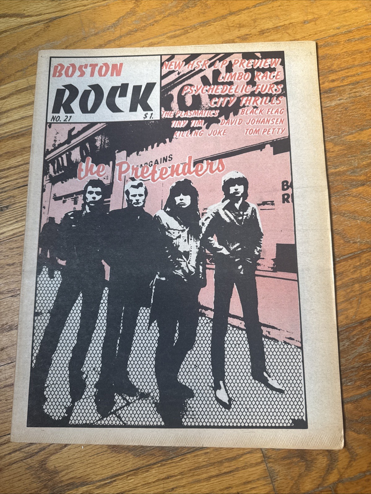 Boston Rock Magazine 1981 Pretenders Killing Joke Plasmatics Black Flag Pettibon