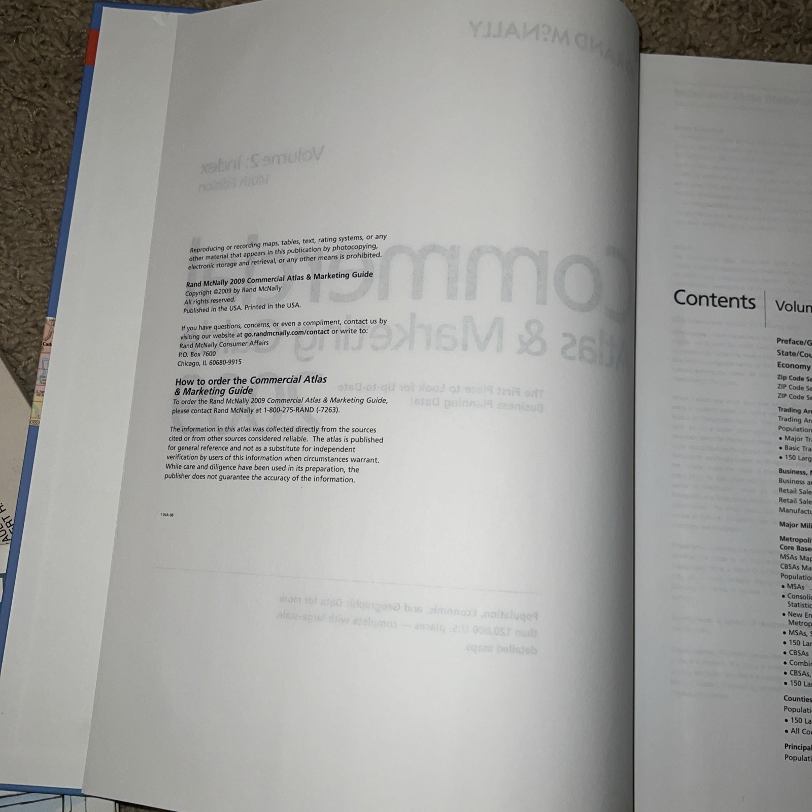 Commercial Atlas & Marketing Guide 2009, Volume 2, 140th Edition OVERSIZED