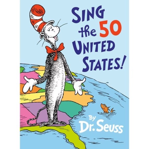 Sing the 50 United States Classic Seuss Dr Seuss Hardcover Children’s Book