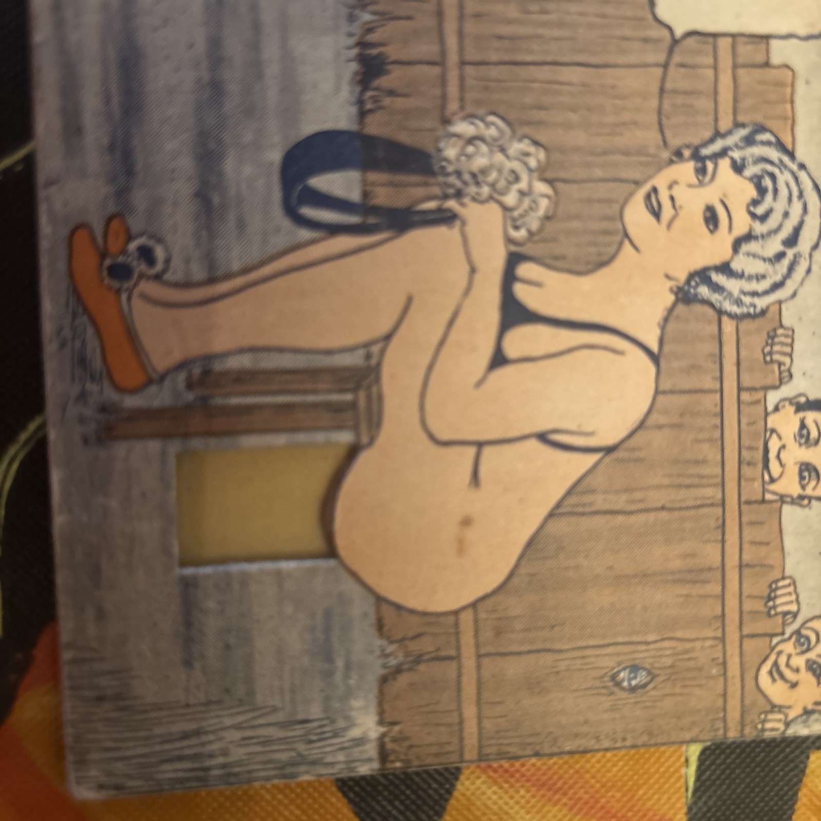 Scatology, Novelty Movable Card / COME UP AND SEME SOMETIME Movable Sand Card
