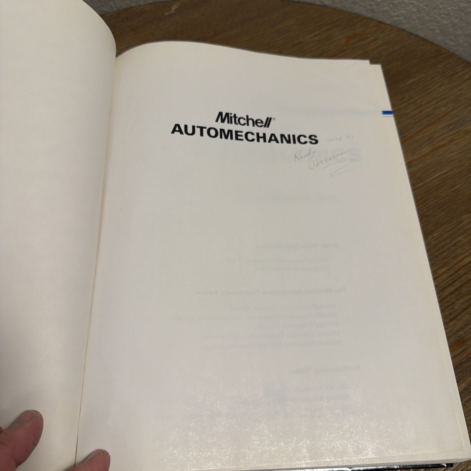 Mitchell Automechanics 2nd Edition Textbook VINTAGE Clean Good Binding NO STAINS