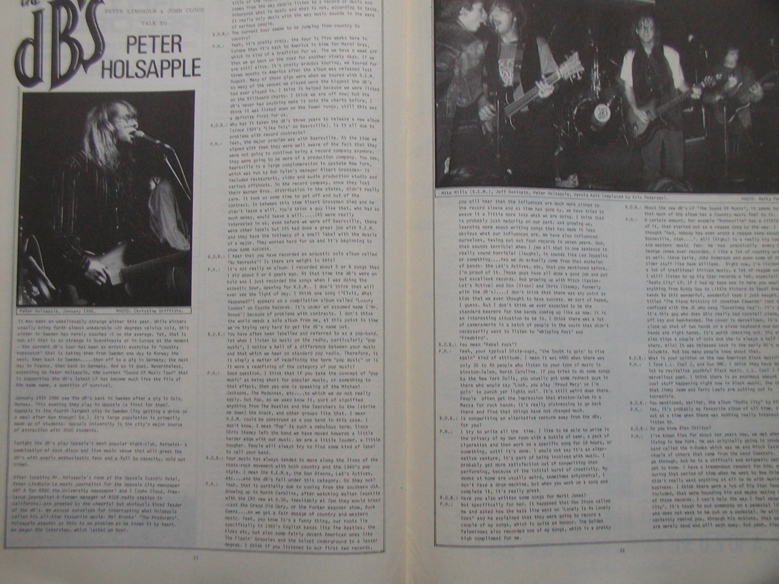 Bucketfull of Brains. No. 24. March 1988. With Gene Clark flexi. Flaming Lips et