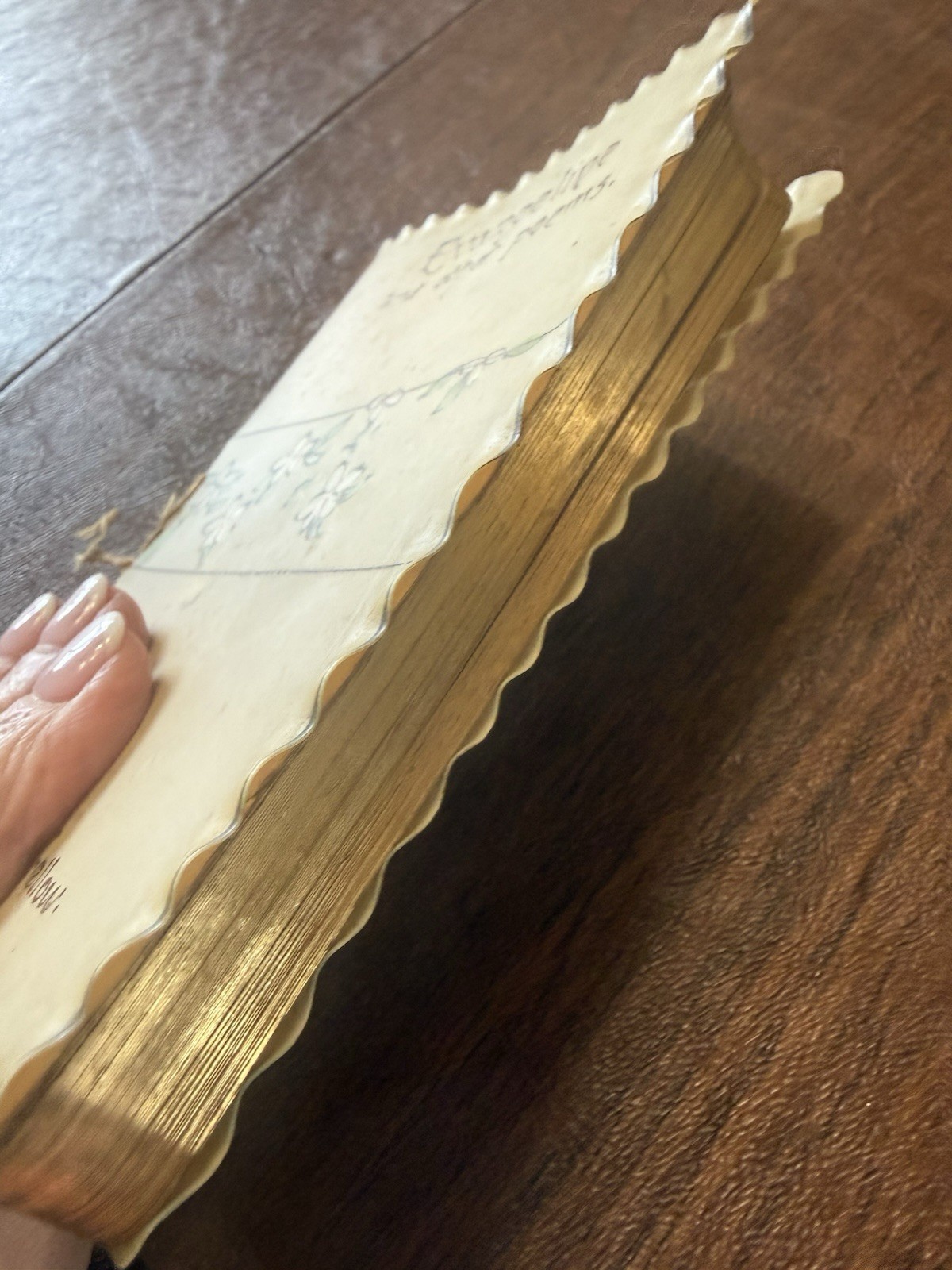 Vellum Cover Gold Leaf Antique Evangeline Longfellow Poem Book Rare Find! 1886