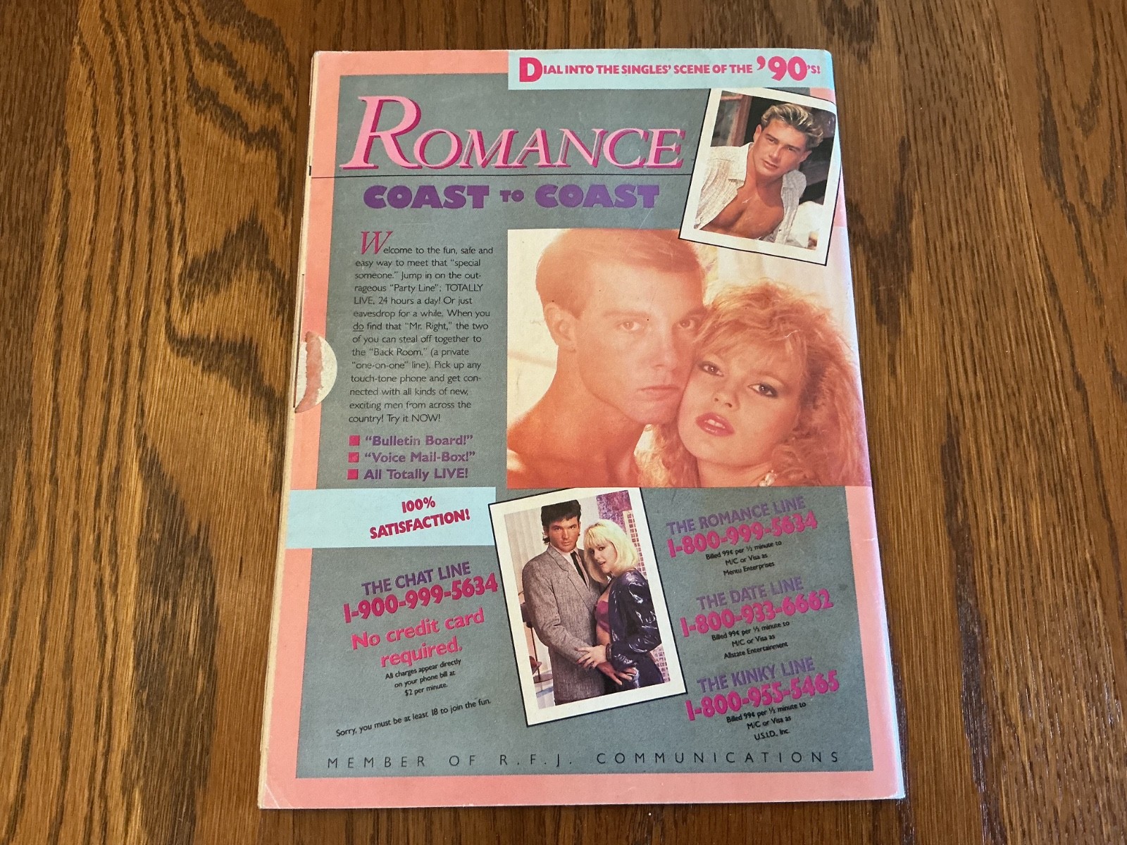 1990 September PLAYGIRL MAGAZINE Centerfold Intact