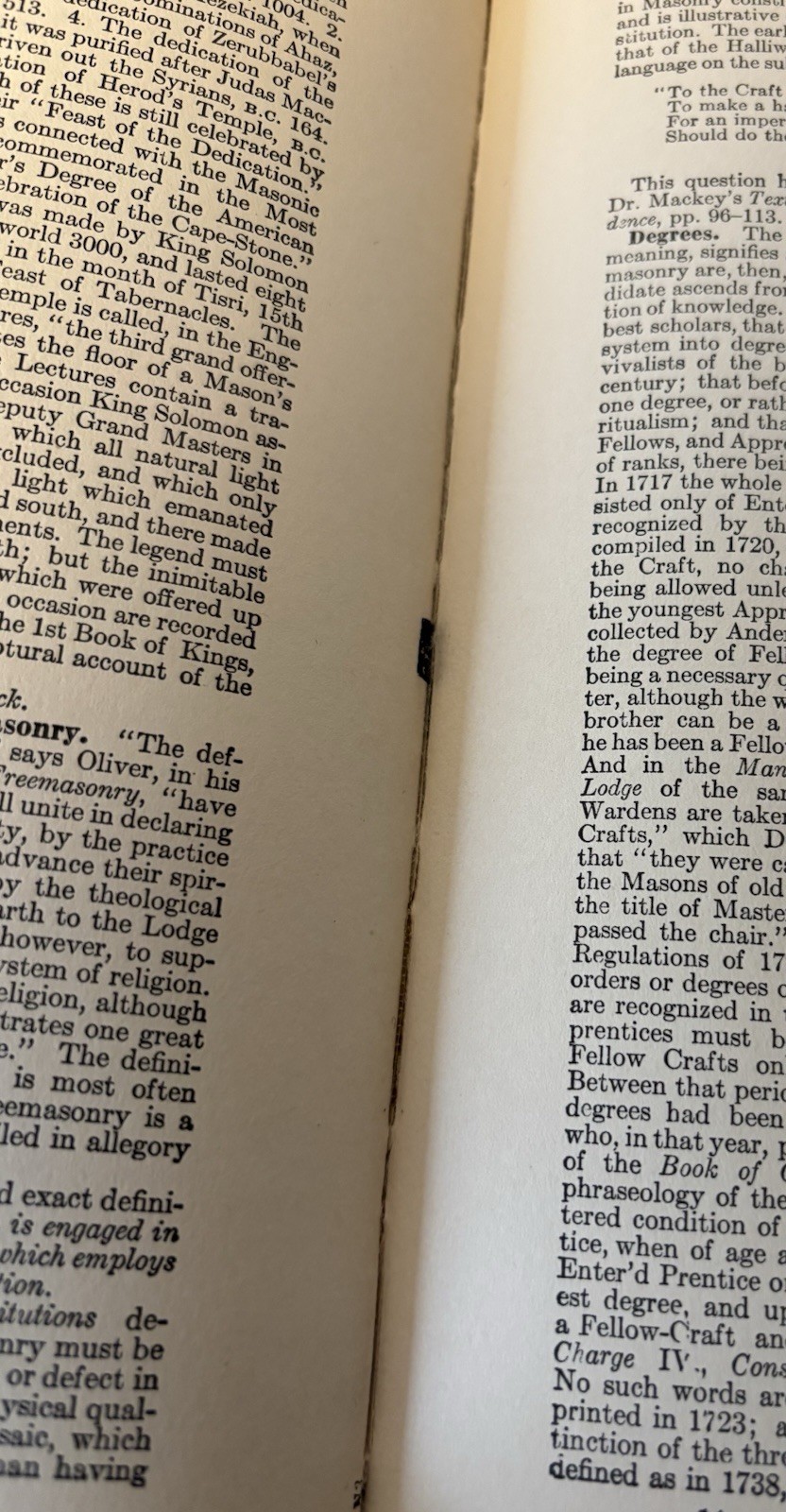 1921 Mackey Encyclopedia of Freemasonry Vol 1 Masonic History Co. Illustrated