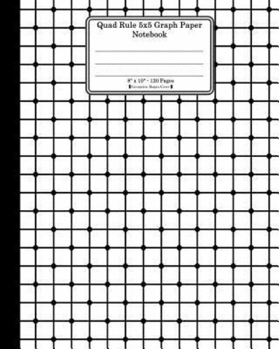 Quad Rule 5×5 Graph Paper Not. 8 X 10. 120 Pages. Geometric Shapes Cover: Whi…