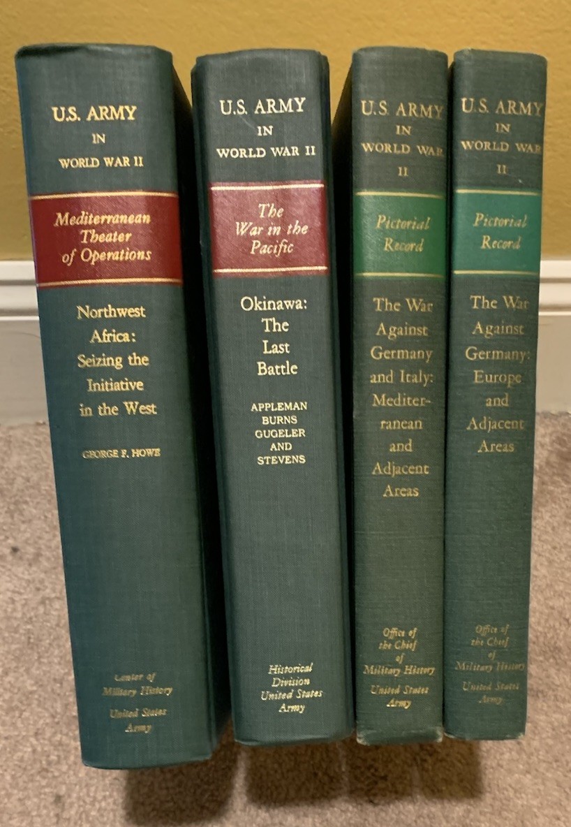 U.S. ARMY IN WORLD WAR II BOOK LOT MILITARY WAR BOOKS INCLUDING MAPS