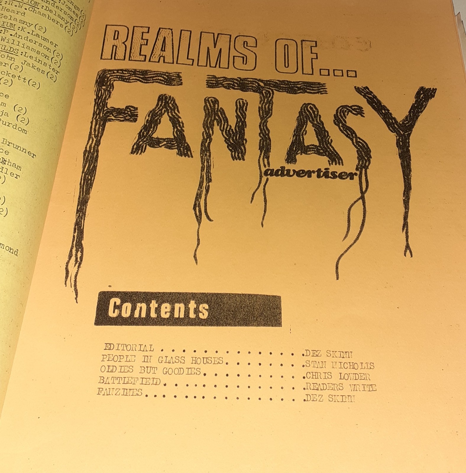 FANTASY ADVERTISER no.33 fanzine UK 1970 ALAN MOORE EC Comics Paul Neary Cyclops