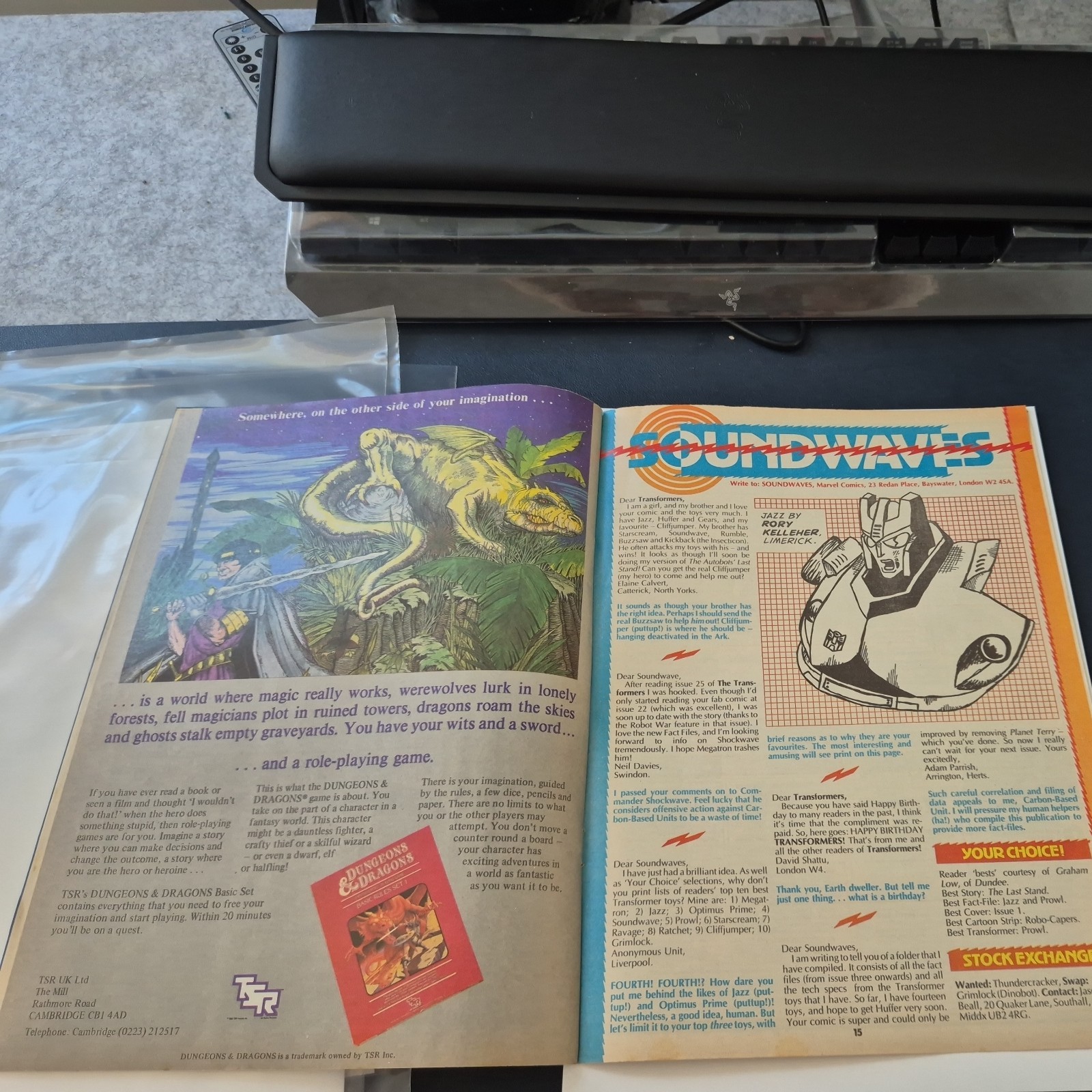 G1 Transformers #30 Marvel UK (1985), very good condition, bagged and boarded
