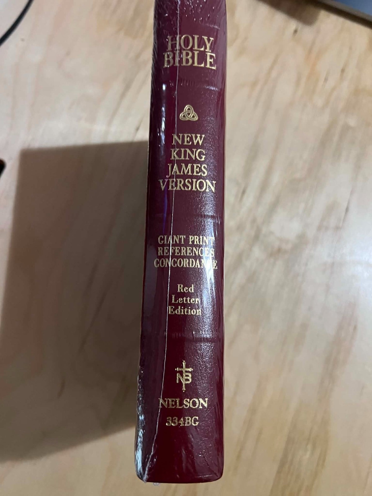 NKJV Holy Bible Giant Print References Red Letter Bonded Leather Nelson 334BG