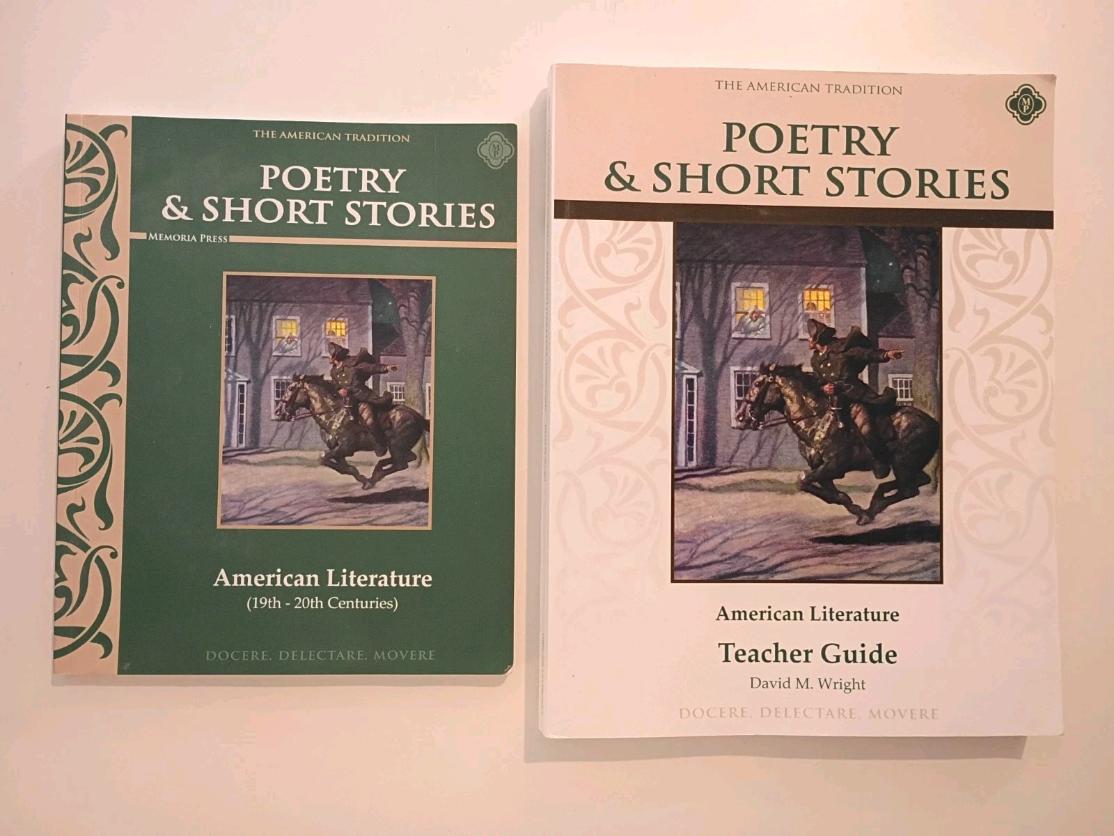 Memoria Press Poetry Short Stories Textbook Teacher Set American Lit Homeschool
