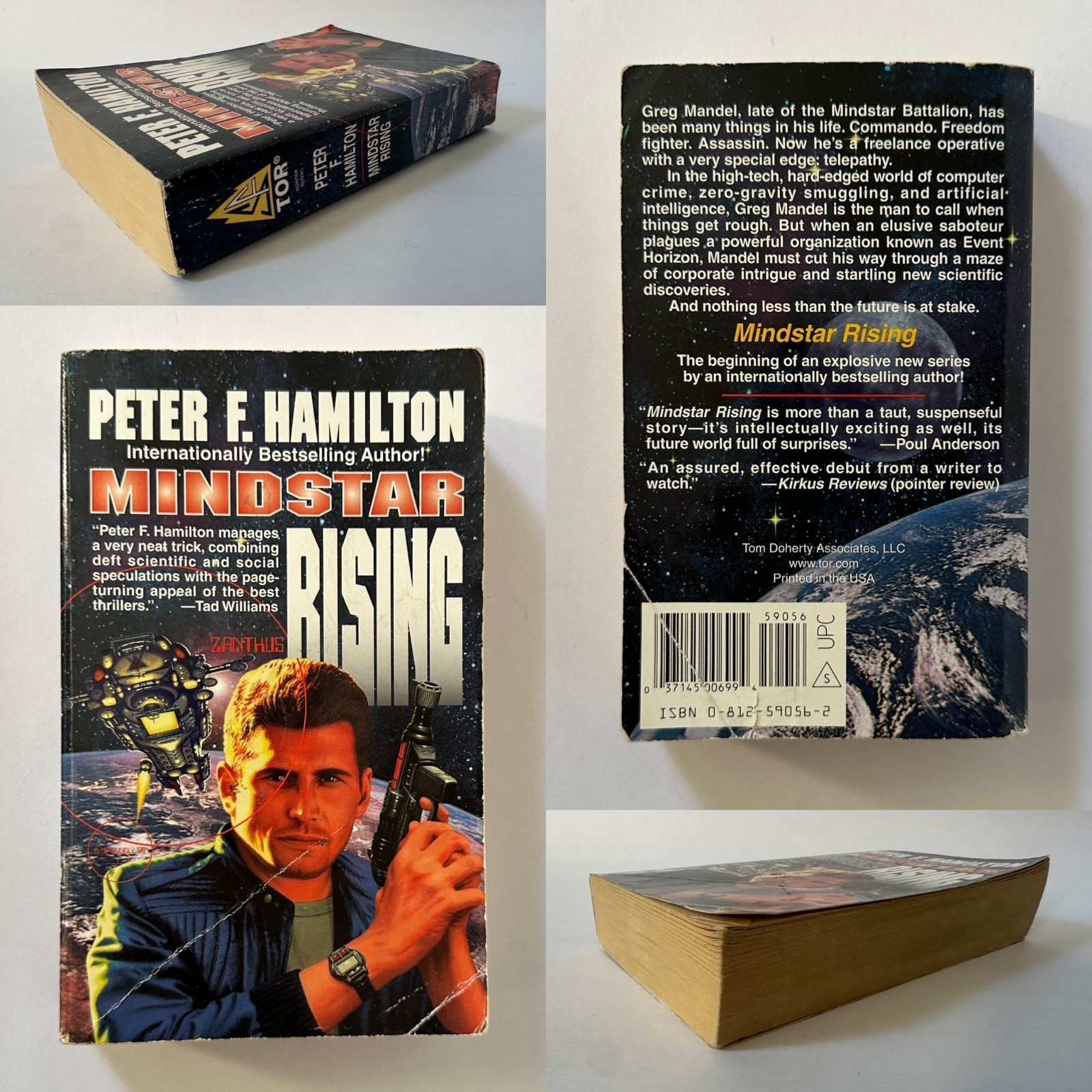 PETER F. HAMILTON Judas/Pandora/Mindstar/Alchemist/Naked God 8 MM Paperback LOT