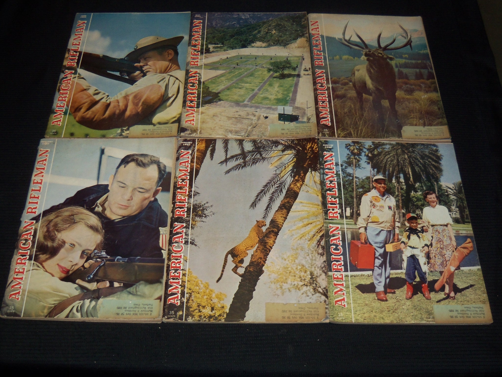 1952 THE AMERICAN RIFLEMAN MAGAZINES LOT OF 11 ISSUES – NICE COVERS – WR 104G
