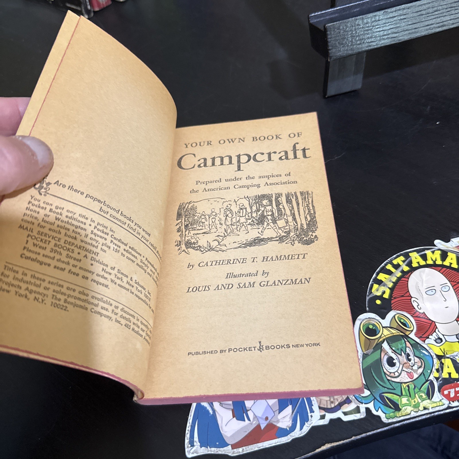 Your Own Book of Campcraft Catherine Hammett 1970 Pocket Books PB 27th Printing