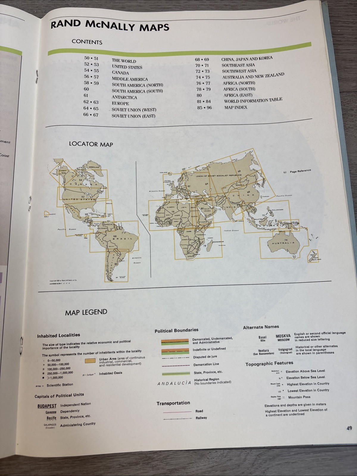 NBC News/Rand McNally World News Atlas /1990 (N B C NEWS-RAND MCNALLY )