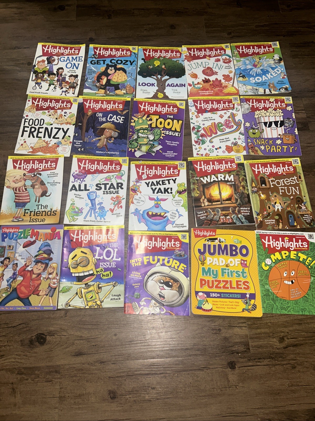 Highlights Magazines Lot 20 Kids Education Activities Stories Puzzles Craft Draw