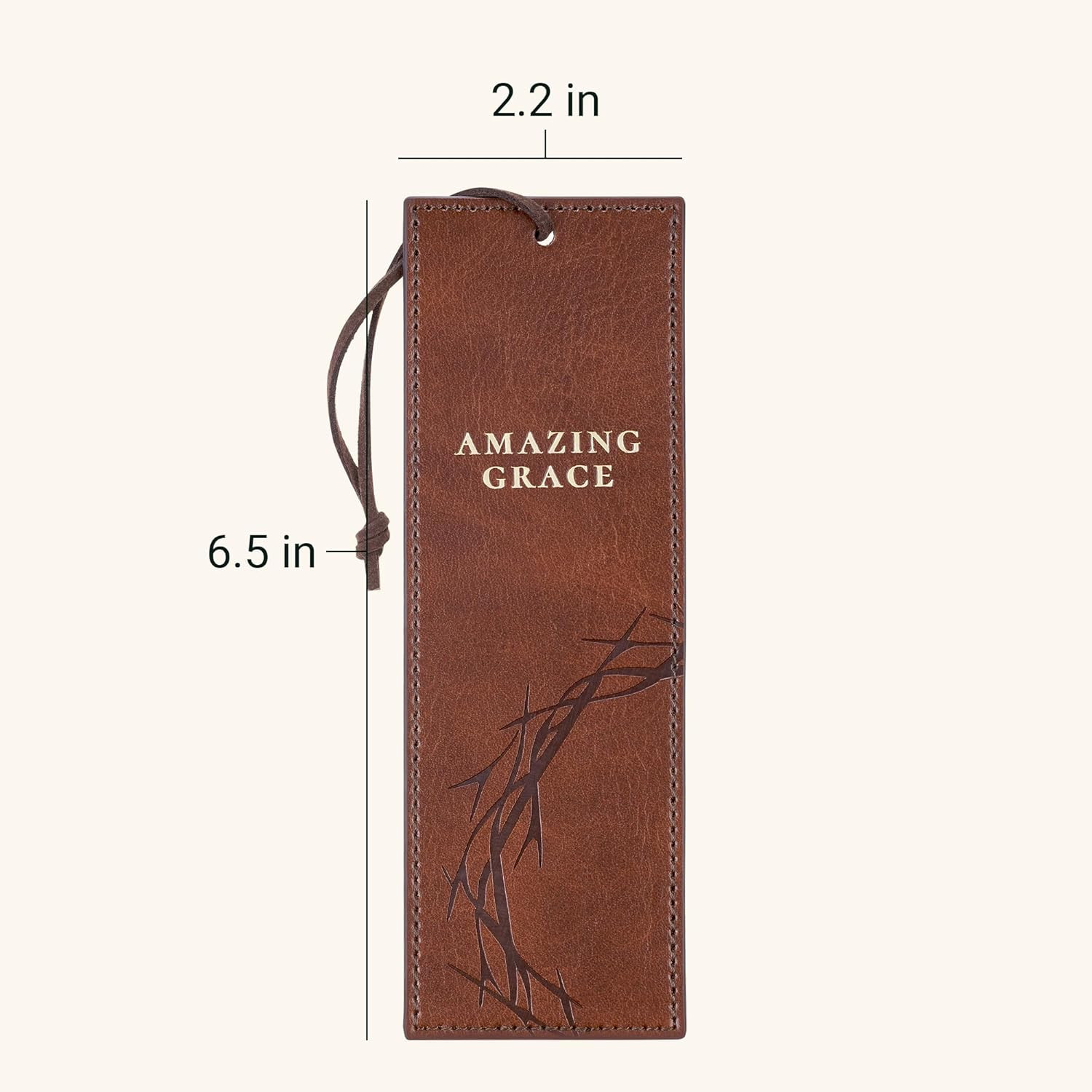 Premium Vegan Leather Inspirational Scripture Bookmark for Men & Women: Amazing