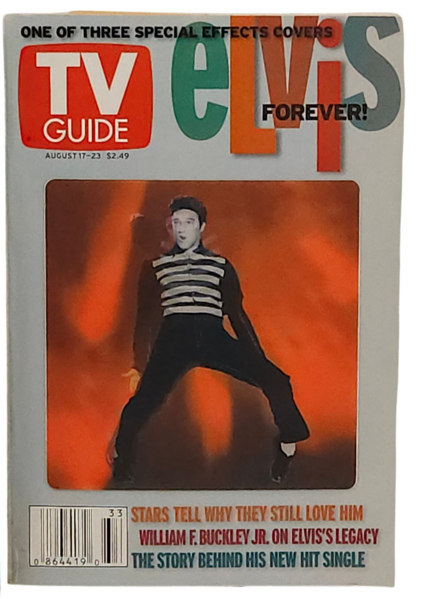 Vintage TV Guide Elvis Special Effects Cover Magazine Lot Of 5 1983 2001 2002