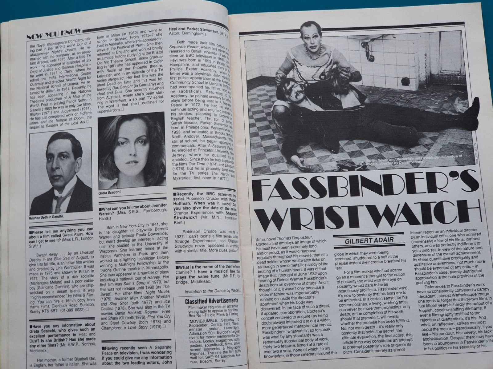 Films and Filming 1983 Superman James Bond Christopher Reeve Edward Fox Magazine
