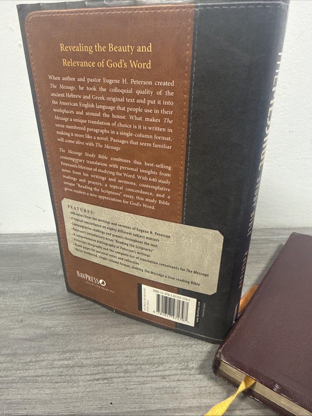 The Message Study Bible: Capturing the Notes and Reflections of Eugene Peterson