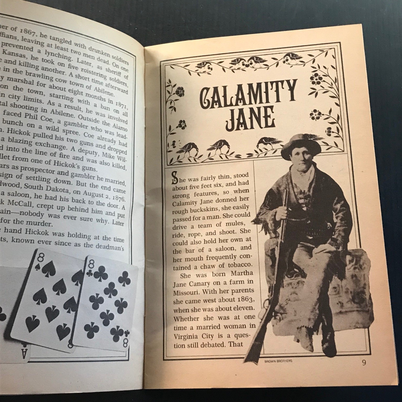 Legendary Characters of the Old West 1976 First Edition Illustrated Booklet