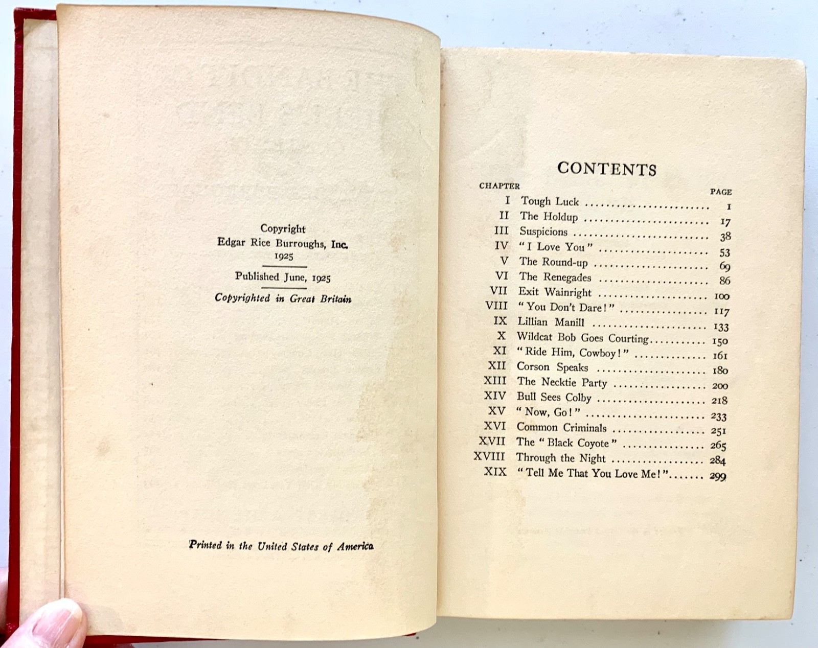 Two EDGAR RICE BURROUGHS Western Novels – Grosset & Dunlap 1st reprint editions
