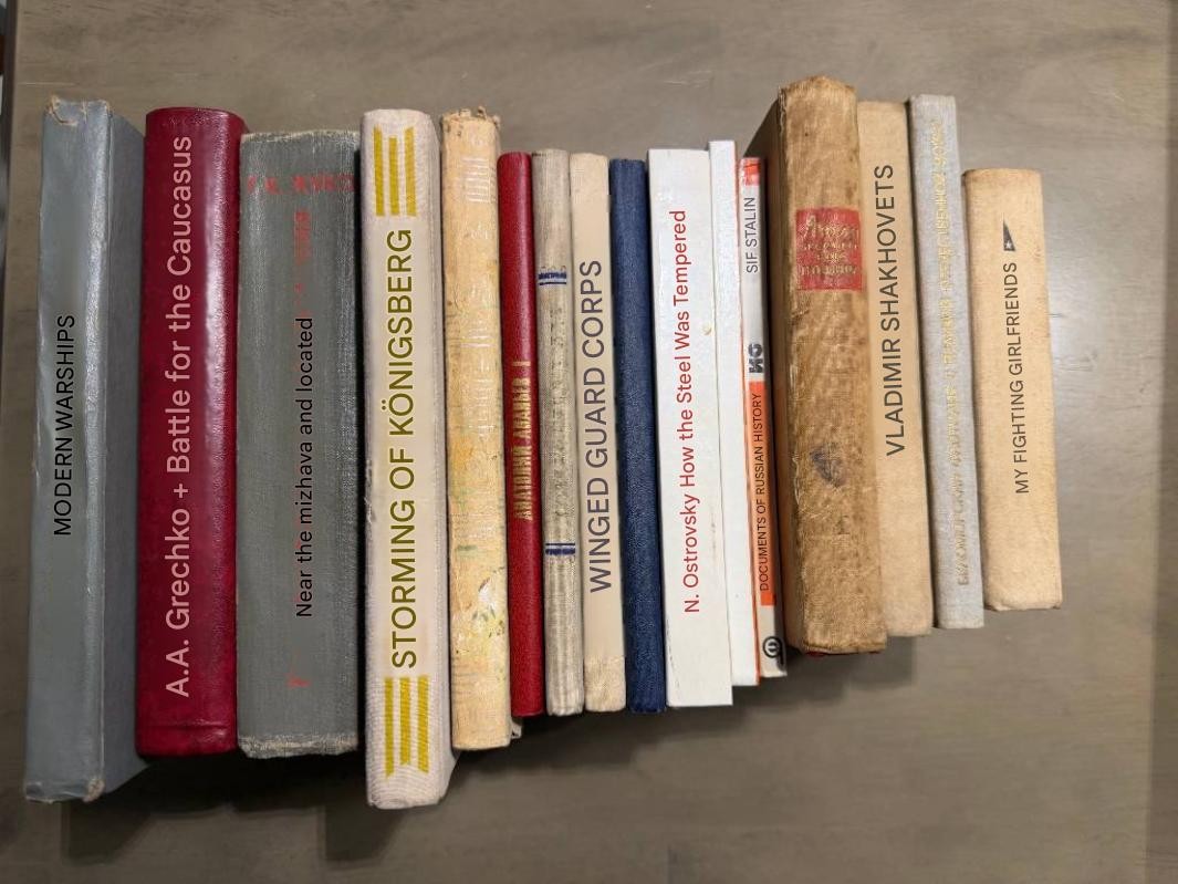 (16) Vintage Soviet USSR Lithuania Propaganda / Military / Educational Books