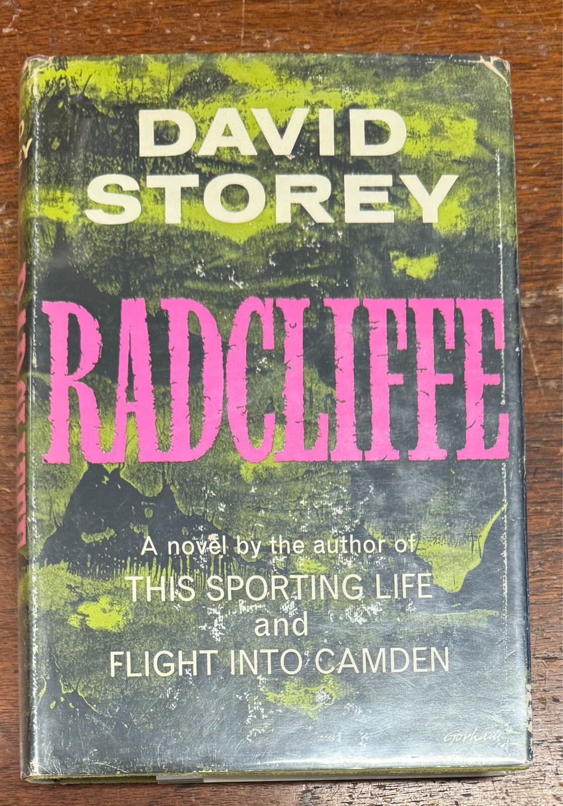 Radcliffe by David Storey (1963 Hardcover) First United Kingdom Edition