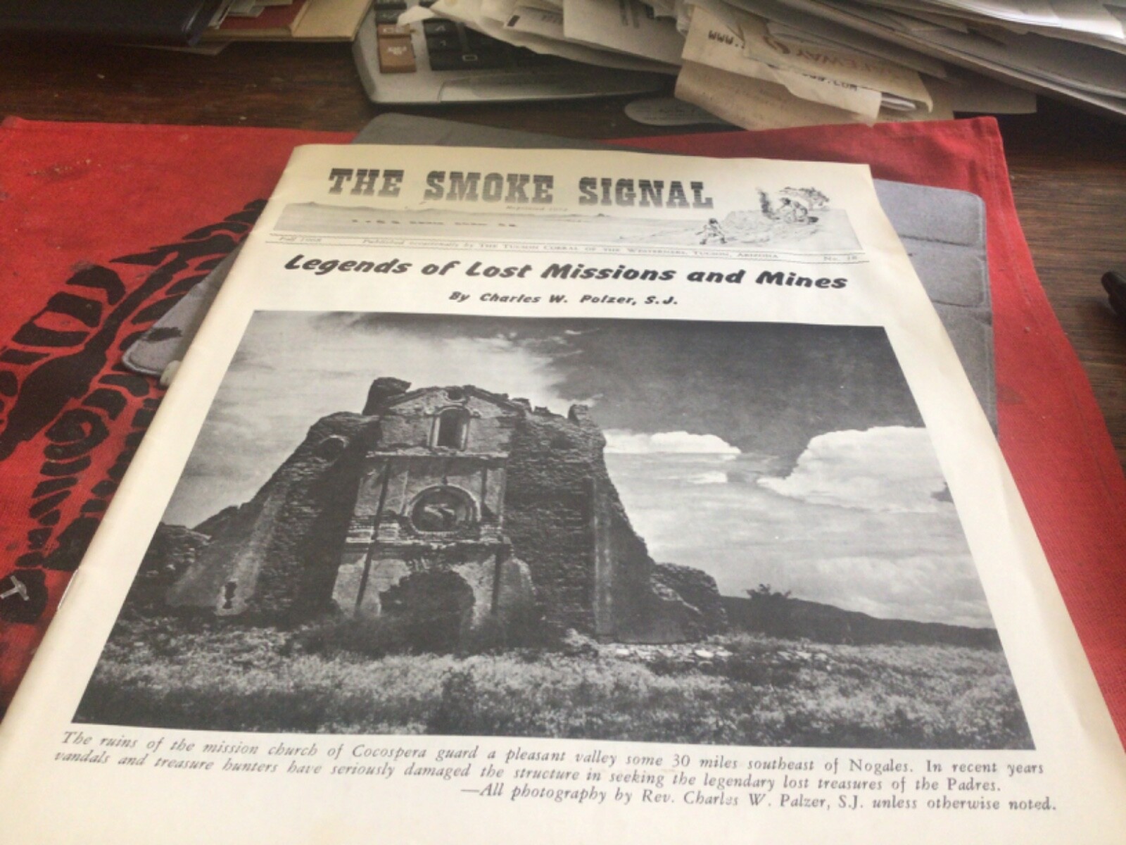 Legends of Lost Missions and Mines, Charles Polzer in The Smoke Signal 1968
