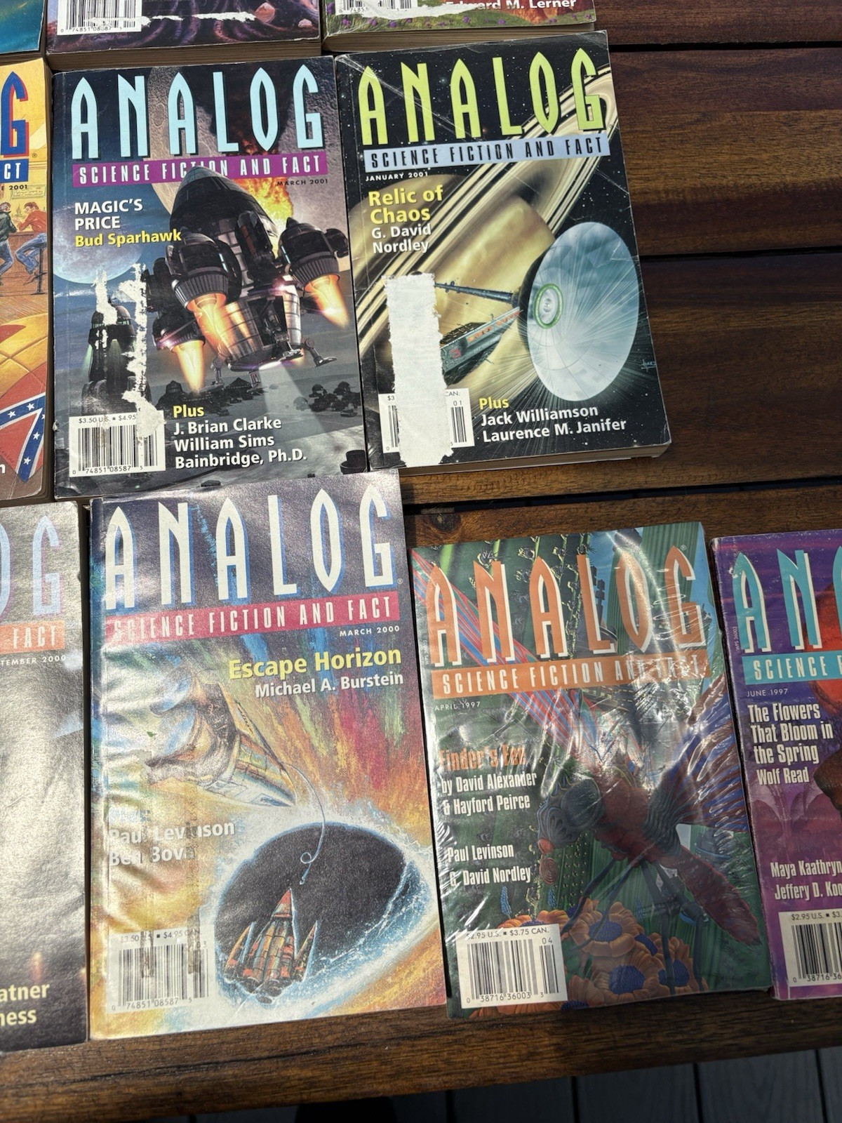 Vintage Analog Science Fiction And Fact Magazines Lot Of 13 1997 & 2000s